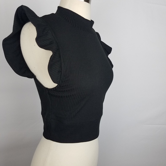 Mock Neck Top 
W ruffle sleeves - Picture 3 of 4